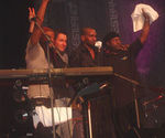 Victor Bailey (třetí z leva) s kapelou v brněnském Semilassu na festivalu JazzFestBrno 2007