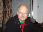Bubeník Pavel Fajt ve studiu Proglasu 