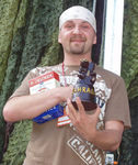 Pavel Helan jako vítěz festivalu Zahrada 